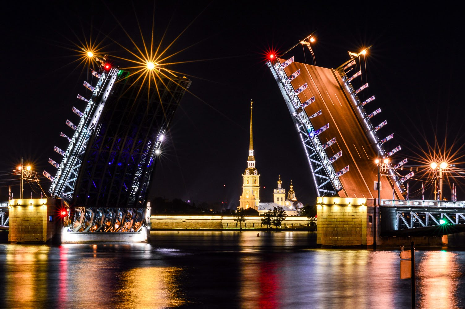 разводные мосты в петербурге